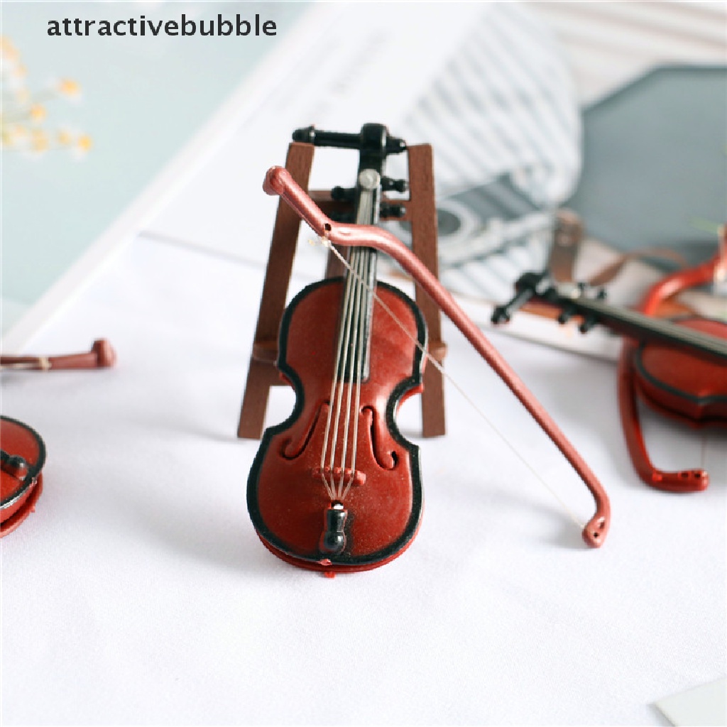 Đàn Violin Mini Tỉ Lệ 1 / 12 Xinh Xắn