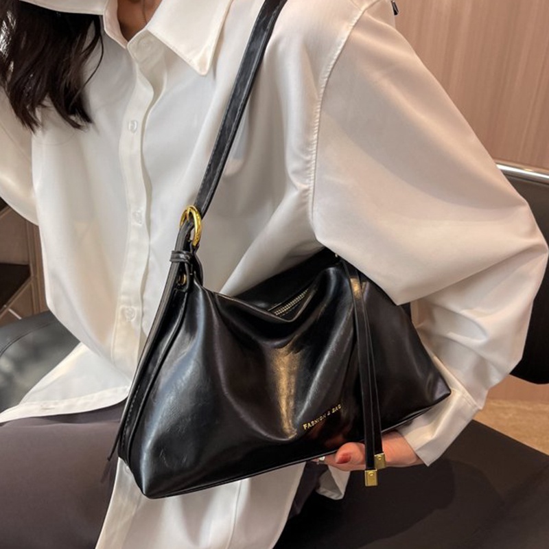 Túi Đeo Vai Màu Trơn Phong Cách Pháp Đơn Giản Thời Trang Cho Nữ