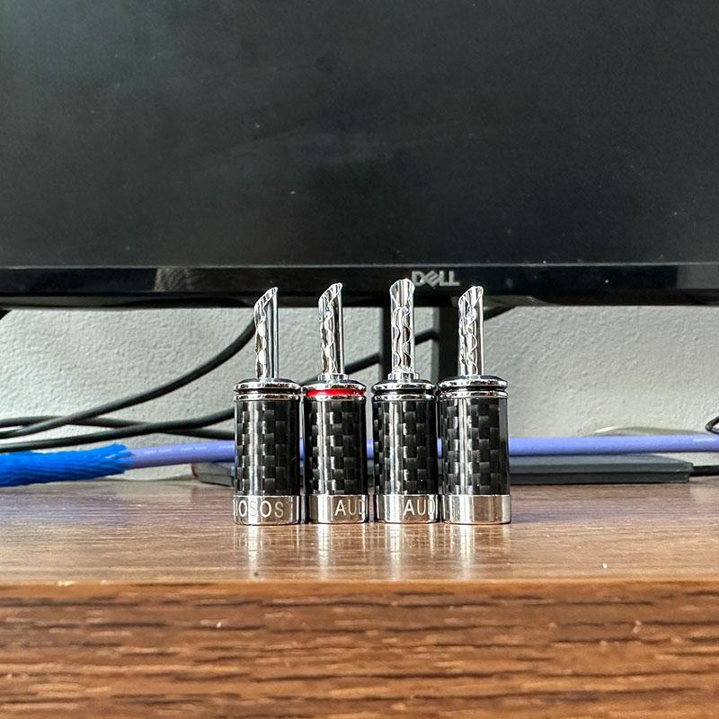 01 Jack Bắp Chuối Răng Cưa Mạ Rhorium AUDIOSOST- Hàng Cao Cấp