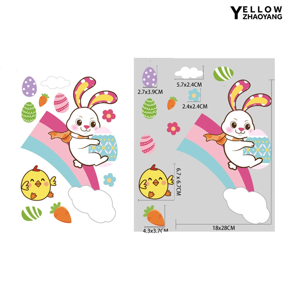 Ny-window Giấy Dán Tường Trang Trí Hình Thỏ Bunny L Ph C Đầy Sức Sống Quyến Rũ Công Sở Tinh Tế Quyến Rũ