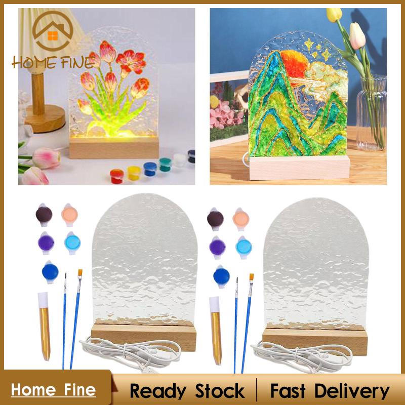 Đèn Ngủ Để Bàn Hình Giọt Nước Tự Tô Màu Trang Trí Văn Phòng / Trẻ Em