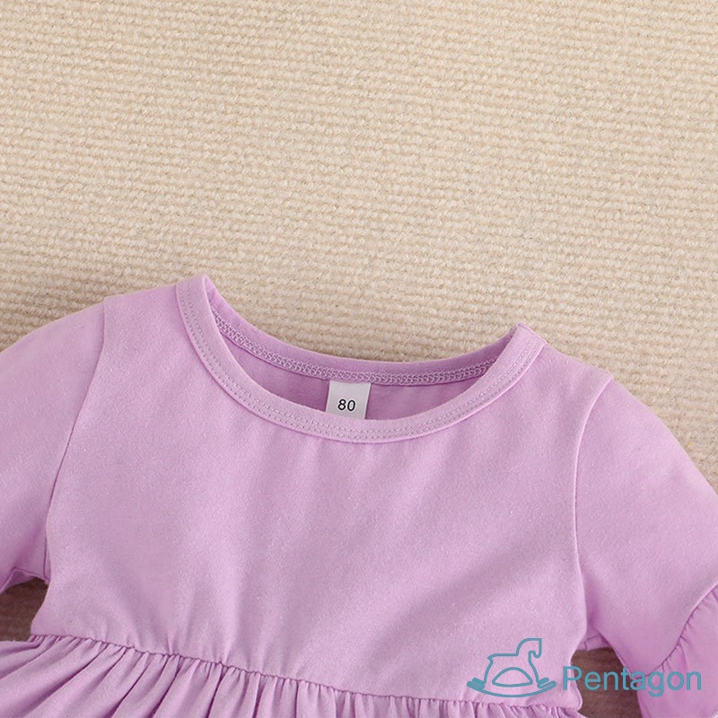 Set Đồ Mùa Hè 2 Món Gồm Áo Trơn Màu Và Quần Ống Loe Cho Bé Gái