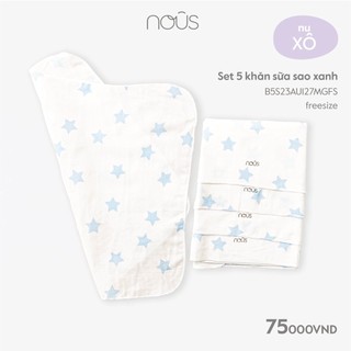 Set 05 chiếc khăn sữa Nous Bamboo kháng khuẩn
