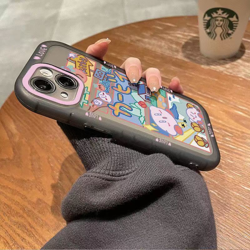 ✅Ốp Điện Thoại Mềm Màu Trong Suốt Hình Ngôi Sao Kirby Irby Cho iPhone 14 / 13pro 12promax 6Plus / 7 Xj4