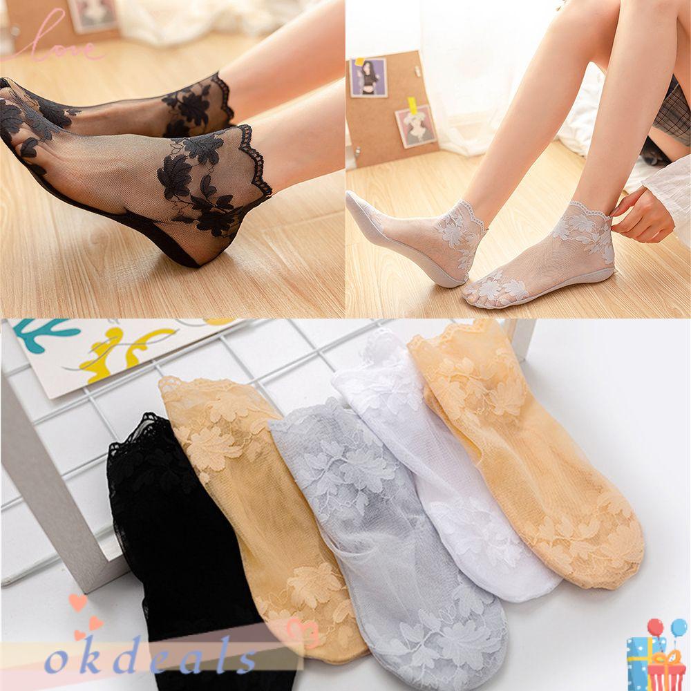 Vớ Thuyền Chống Trượt Thiết Kế Rỗng Cho Nữ