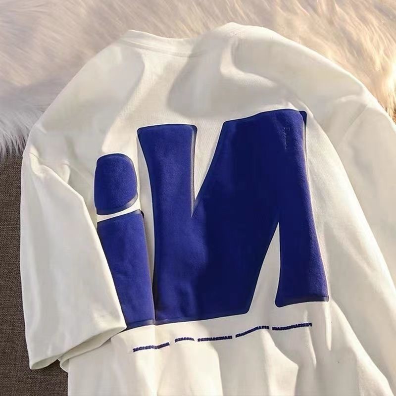 NRVP Áo Thun 100% Cotton Tay Ngắn Dáng Suông In Họa Tiết Hoạt Hình Phong Cách Hàn Quốc Thời Trang Unisex