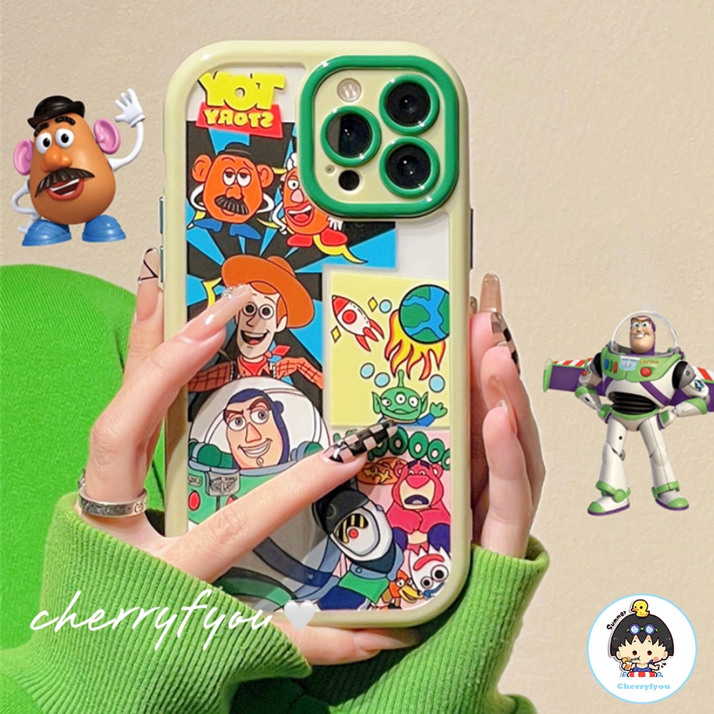 Ốp Điện Thoại TPU Dẻo Họa Tiết Hoạt Hình Buzz Lightyear Dễ Thương Chống Sốc Cho IPhone 11 12 13 14 Pro Max 14 Plus