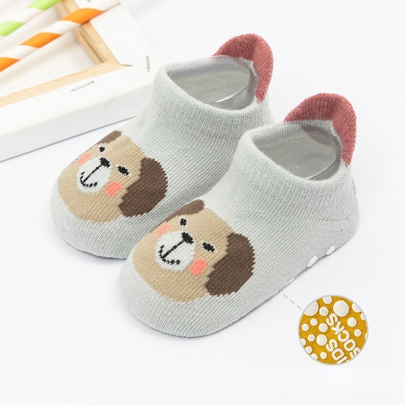 Vớ cotton Chống Trượt Họa Tiết Hoạt Hình Dễ Thương Cho Bé