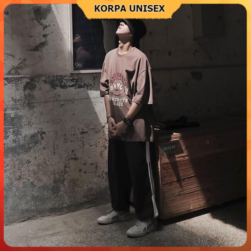 Áo thun tay lỡ form rộng hoạ tiết NYC 1992 - Unisex nam nữ đều mặc được