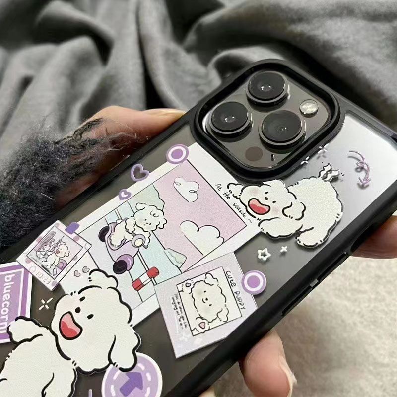 Ốp Điện Thoại Trong Suốt Họa Tiết Nhãn Dán Độc Đáo Cho Iphone112 Pro Q3K