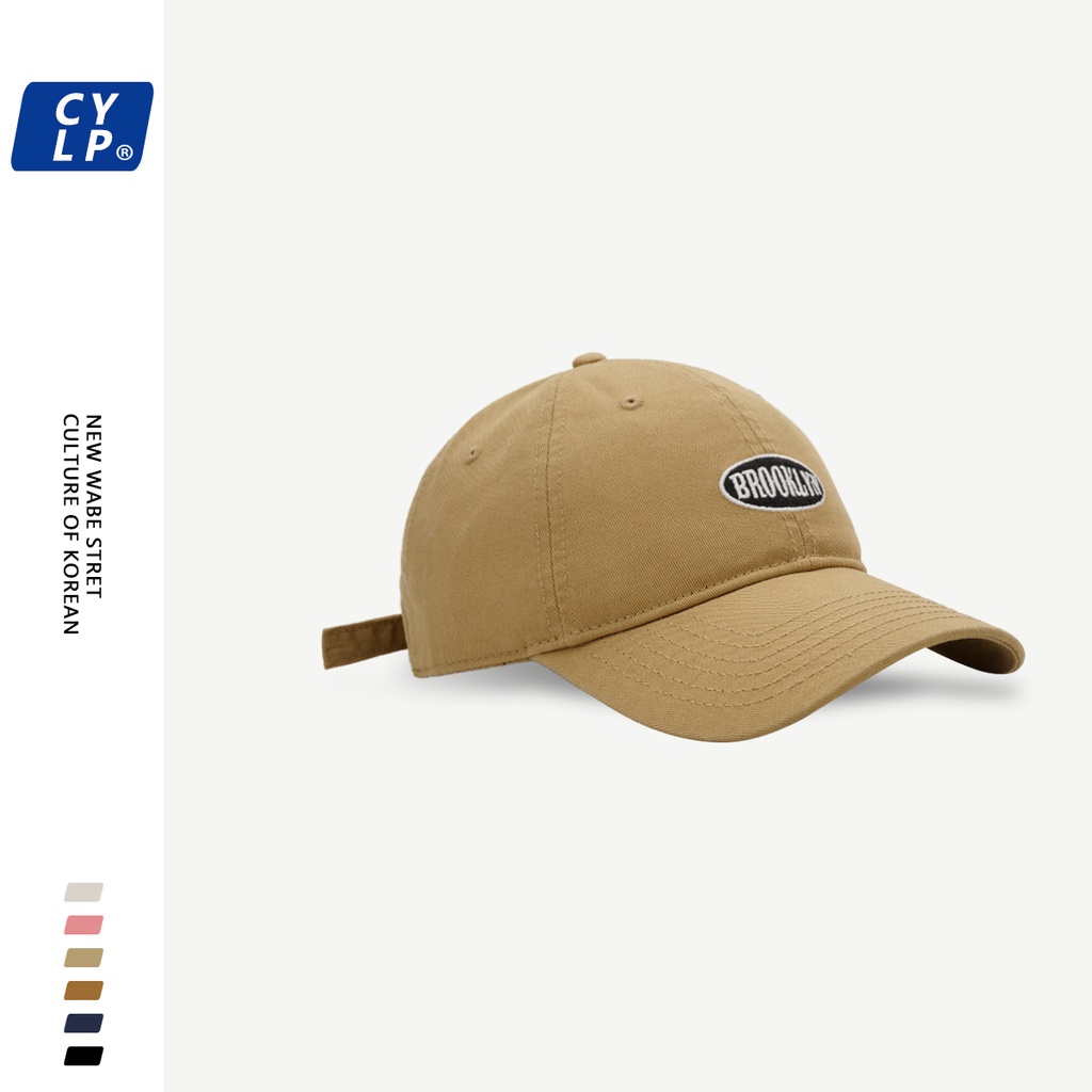 Mũ Lưỡi Trai Mềm Thêu Chữ Phong Cách Đường Phố Hàn Quốc Thời Trang Xuân Hè Cho Cặp Đôi