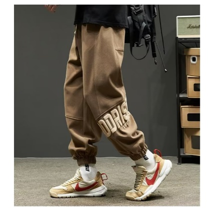 Quần Jogger Cotton Dáng Suông Phong Cách Đường Phố Thời Trang Cho Nam