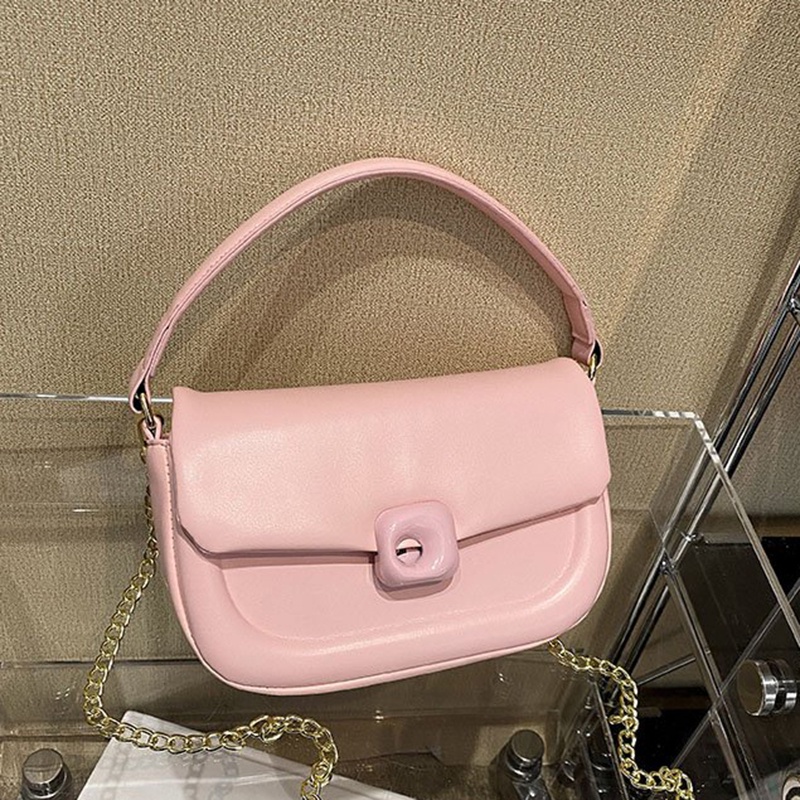 Túi Đeo Chéo Bằng Da pu Mềm Màu Trơn Thời Trang Dành Cho Nữ