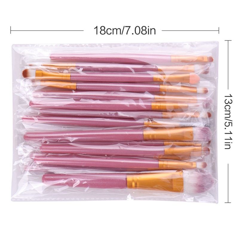 Bộ 15 Cọ Trang Điểm Chuyên Nghiệp