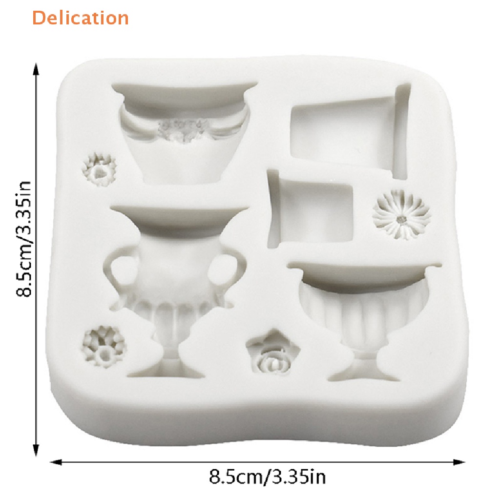 Khuôn Silicone Tạo Hình Chậu Hoa / Bánh Kẹo / Socola Tiện Dụng
