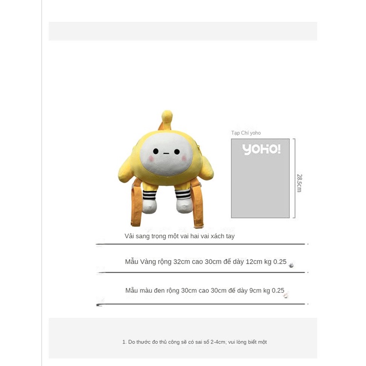 Túi Đeo Chéo Hình Búp Bê Hoạt Hình Nhồi Bông Đáng Yêu Dành Cho Trẻ FT5029