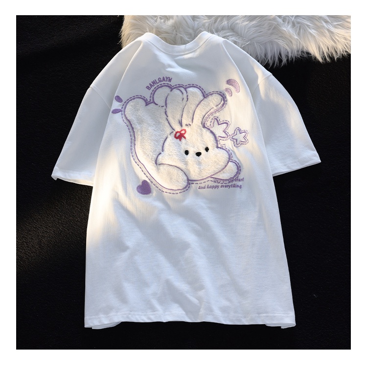 Áo Thun 100% cotton Tay Ngắn Hàng Mới 200g Dành Cho Bạn Nữ