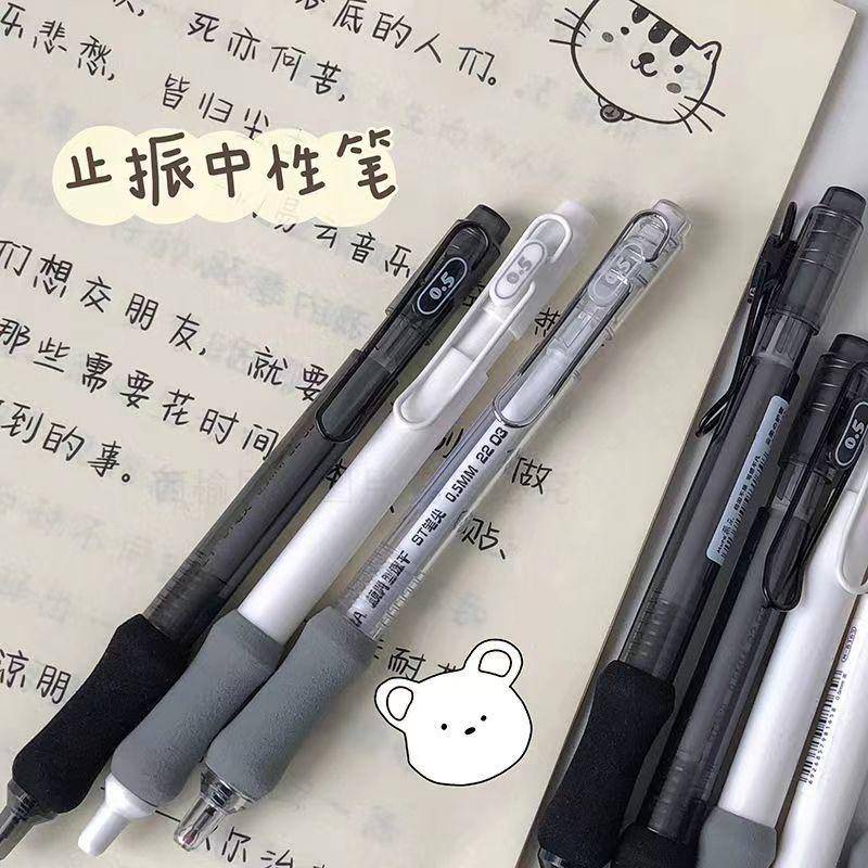Bút Mực Gel Mực Đen Họa Tiết Hoạt Hình Dễ Thương