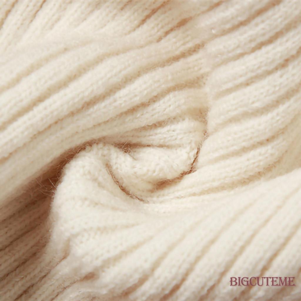 [] - Áo Vest Dệt Kim Màu Trơn Cổ Cao Không Tay Xẻ Tà Phía Trước Viền Kim Loại Cho Nữ