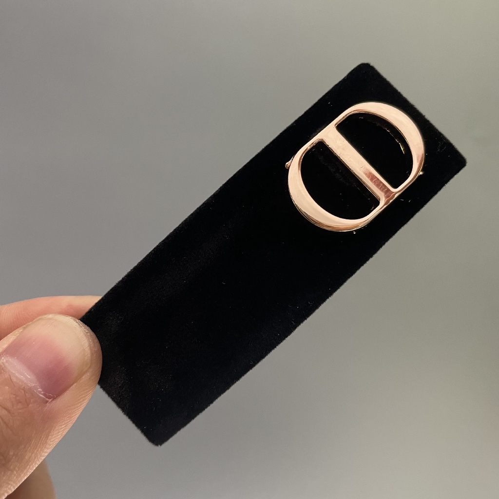 Kẹp Tóc Lớn Hình Chữ CD Màu Đen Phong Cách Mới 2023