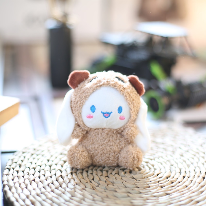 SANRIO Móc Khóa Hình Thỏ Cinnamoroll Nhồi Bông Đáng Yêu
