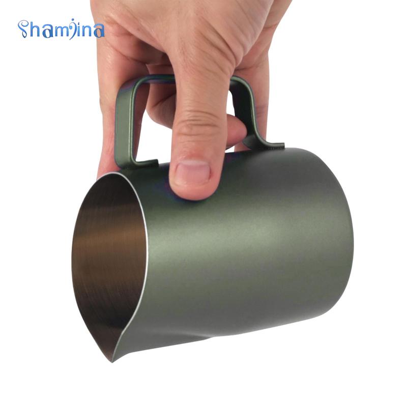 Bình tạo bọt cà phê sữa shamjina 450Ml/600ml pha chế latte cappuccino