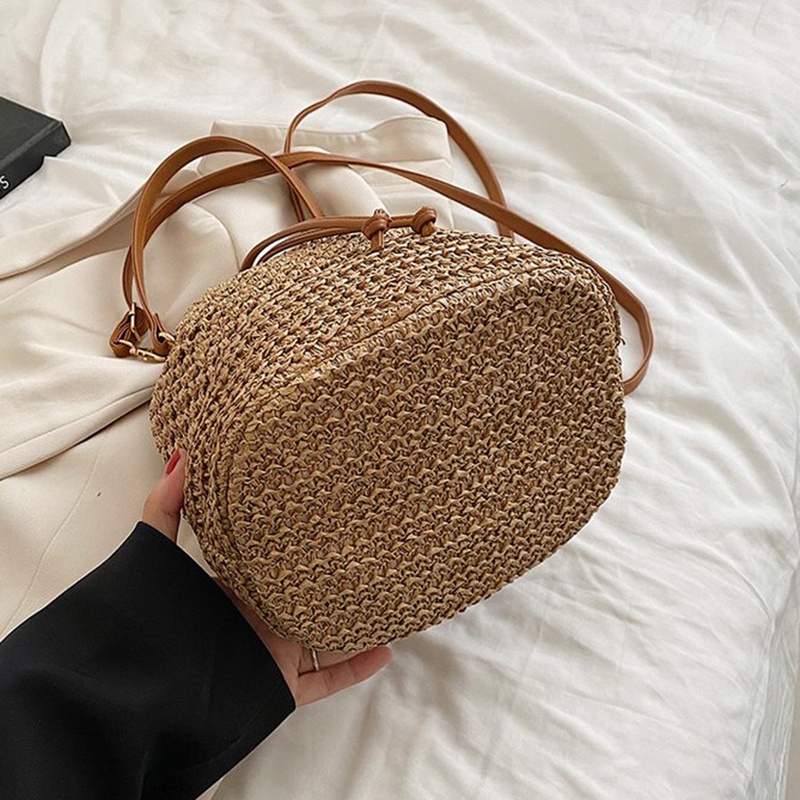 Túi Đeo Chéo Vai Dây Rút Bằng Vải Dệt Thời Trang Dành Cho Nữ