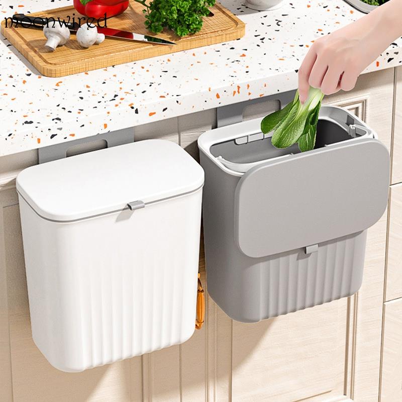 Thùng Rác Nắp Trượt Gắn Tường Cỡ Lớn Tiện Dụng Cho Nhà Bếp / Nhà Tắm