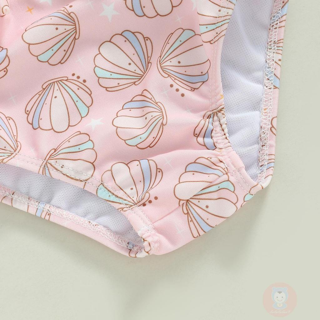 Bộ Đồ Bơi Liền Thân Sát Nách In Hoa / Vỏ Sò Rỗng Thời Trang Mùa Hè