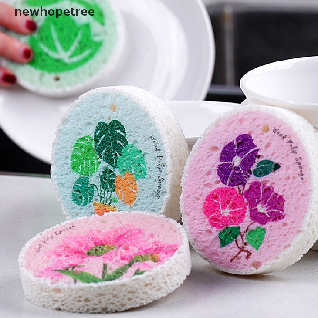 Miếng Bọt Biển Rửa Chén Bằng Bột Cotton Tiện Dụng Cho Nhà Bếp