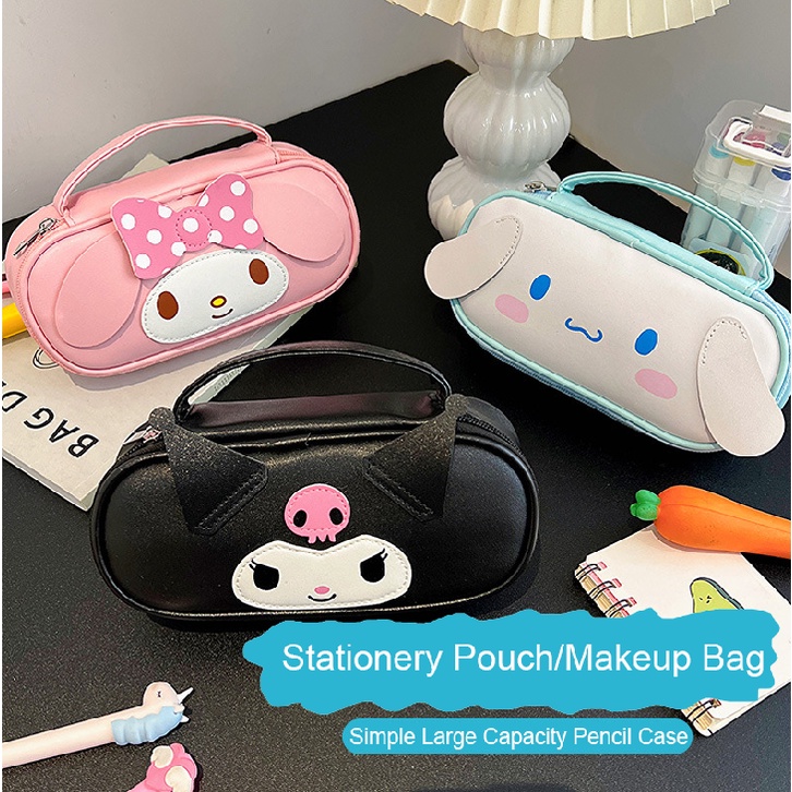 Túi Đựng Bút Chì / Đồ Trang Điểm YB2 Sanrio Kuromi Có Khóa Kéo Họa Tiết Melody Dễ Thương Cho Học Sinh / Văn Phòng
