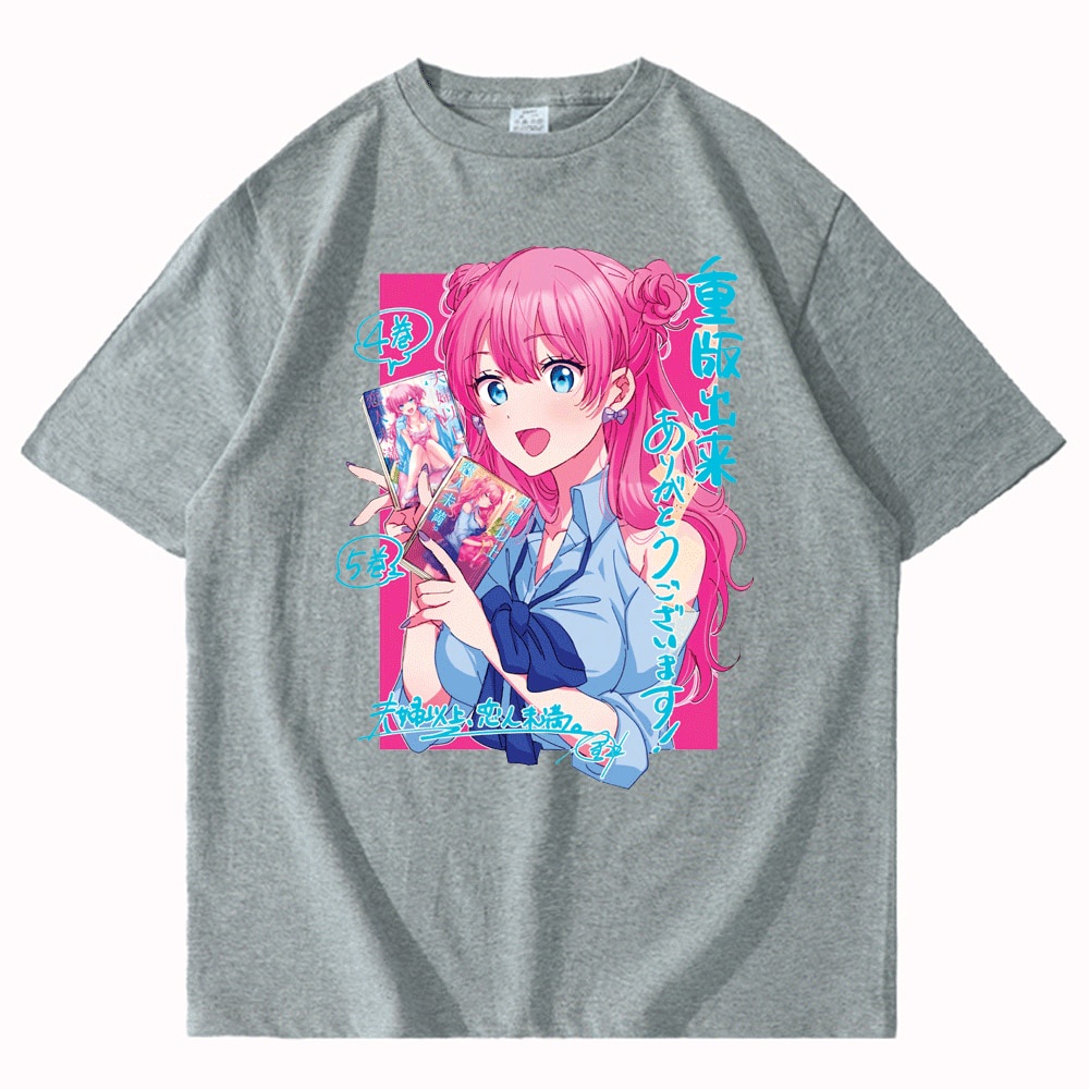 Áo nam Ngắn Tay In Hình Anime Akari Watanabe Fuufu Ijou Koibito Miman Shiori Sakurazaka