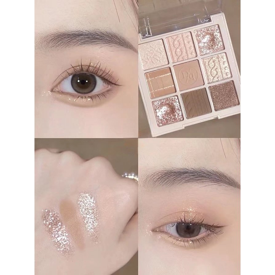 Bảng Phấn Mắt HERORANGE Màu Sắc Hiệu Ứng Lì / Ánh Ngọc Trai Lâu Phai