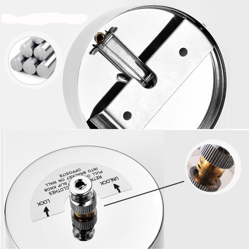 1 Móc Phơi Quần Áo Bằng Thép Không Gỉ Tiện Dụng Cho Gia Đình