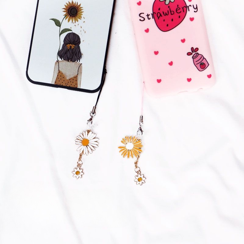 Nút Cắm Chống Bụi Cho Cổng Sạc Điện Thoại Di Động diy Hình Hoa Cúc Nhỏ Thông Dụng