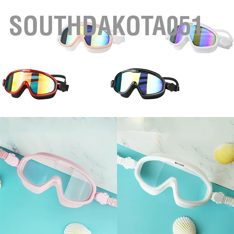 Kính Bơi Gọng Lớn Trong Suốt Chống Bọt Chống Tràn Thời Trang Cho Nam Và Nữ