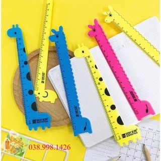 Thước Thước Kẻ Nhựa Hình Thú 15cm _Butmaydep