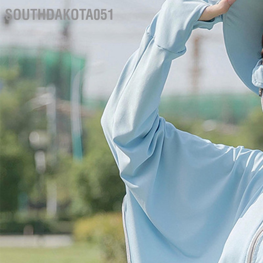 [Hàng Sẵn] Áo cánh dơi nữ Chống Nắng có mũ trùm đầu dài tay mỏng bằng Lụa Lạnh Thời Trang Mùa Hè【Southdakota051】