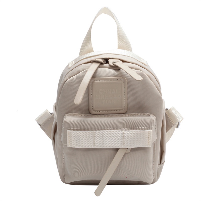 MISCHA Ba Lô Da PU Màu Trơn Thời Trang Cho Học Sinh