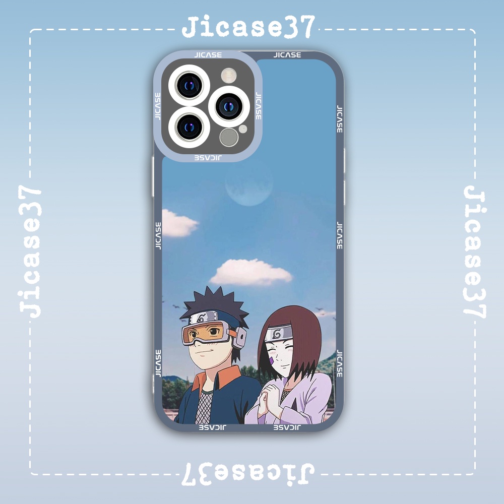 Ốp lưng iphone cạnh vuông WrightZ Obito Rin Nhân vật hoạt hình Naruto Anime Manga 8plus/x/xs/11/12/pro/max/plus/promax