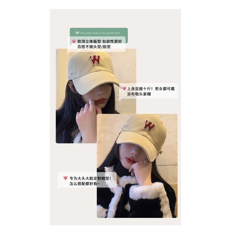 Mũ Lưỡi Trai In Chữ Phong Cách Hàn Quốc Thời Trang Cho Nữ