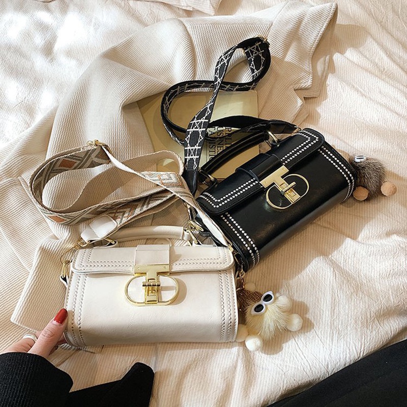 Túi Xách Dây Đeo Bản Rộng Thiết Kế Đơn Giản Cho Nữ