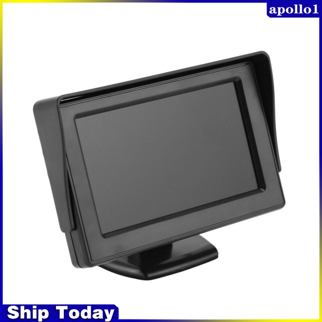 Màn Hình Tft Lcd 4.3-inch Hd Gắn Tấm Che Nắng Hai Chiều Cho Xe Hơi