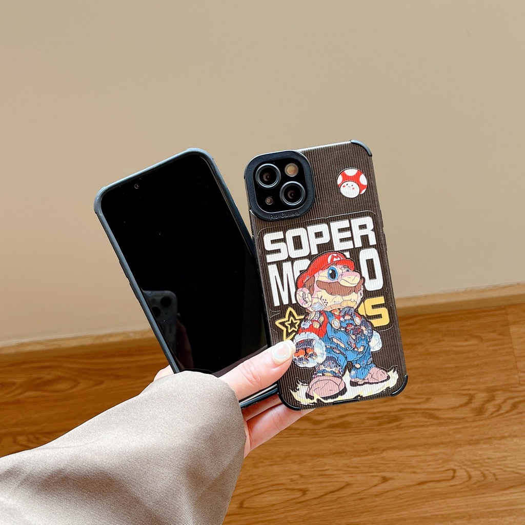 Ốp Điện Thoại TPU Dẻo Họa Tiết Hoạt Hình Super Mario Cho iPhone 14 13 12 11 Pro Max XS XR 7 8 Plus