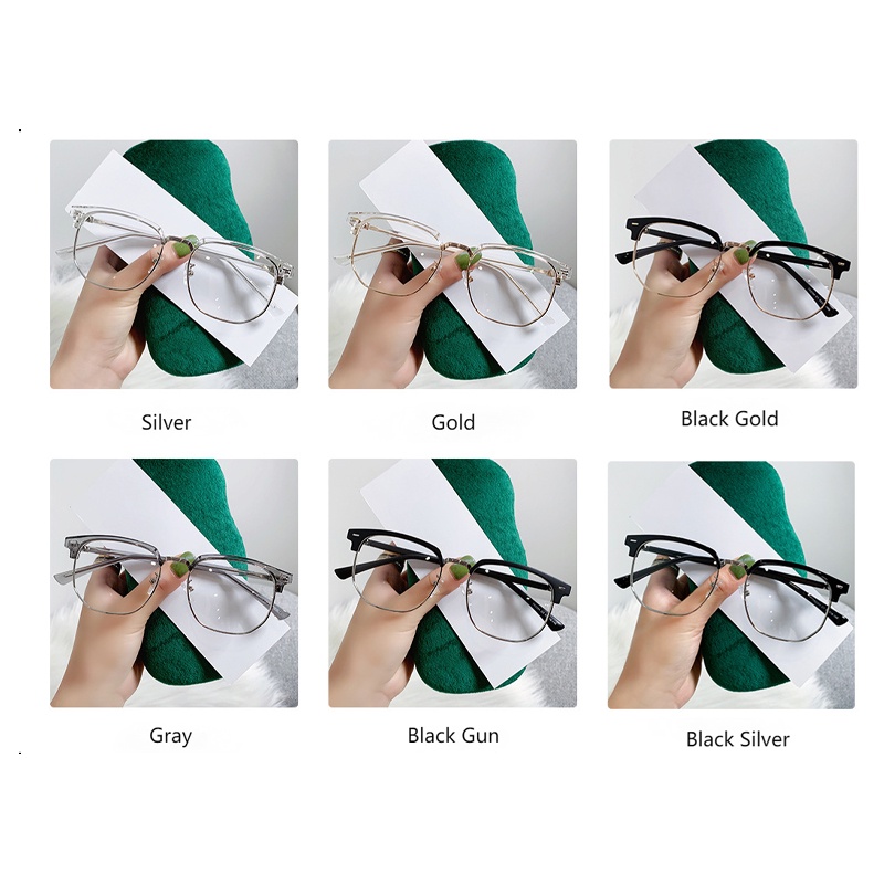 Kính Mát Nửa Gọng Chống Bức Xạ Thời Trang Cho Nam Nữ