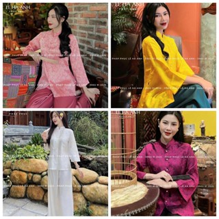 ✨BÁN SỈ✨Bộ pháp phục gấm lụa cúc ngọc 4 màup