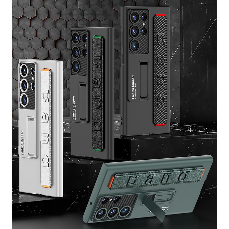 Ốp Điện Thoại Siêu Mỏng Có Giá Đỡ Cho Samsung Galaxy S23 Ultra S23 + S23