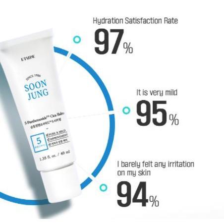 Kem dưỡng ẩm cho da khô Etude House Soon Jung 5 Panthensoside Cica Balm 40ml