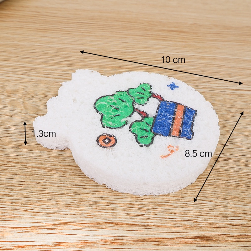 Miếng Xốp Rửa Chén Dạng Nén Hình Thỏ May Mắn Siêu Thấm Có Thể Tái Sử Dụng