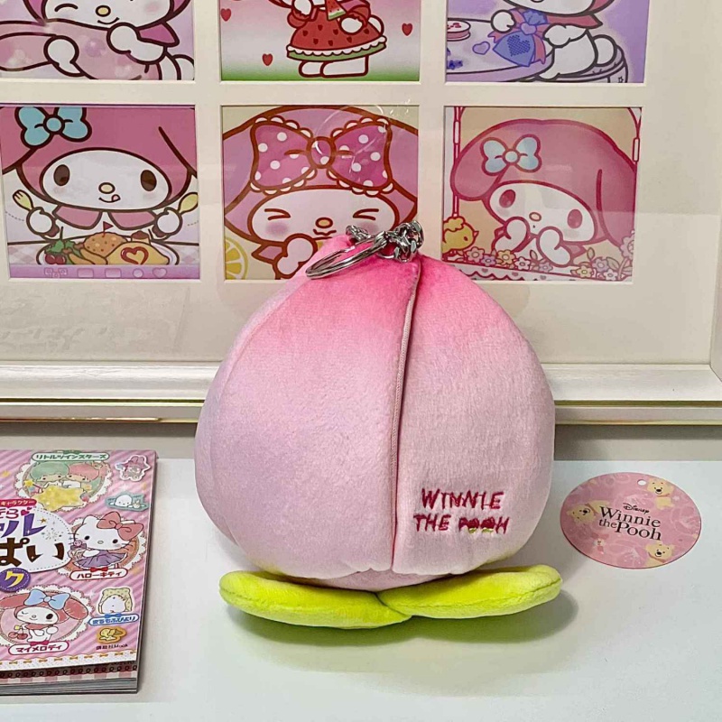 Thú Nhồi Bông Hình Gấu Pooh / Quả Đào Hoạt Hình Siêu Dễ Thương